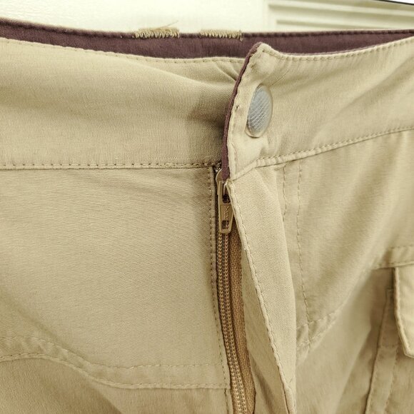 Athleta Lightweight/Quick-Dry A-Line Pleated Cargo Pocket Skirt 10 Tan - Picture 5 of 16